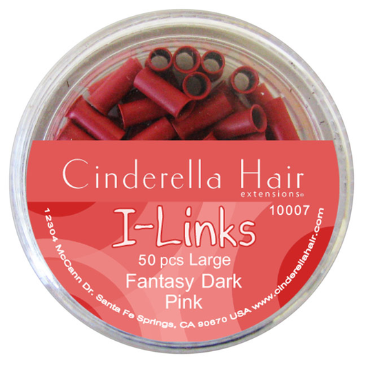 I-LinksFantasyDarkPink-Large_7mmX2.5mm_50Pcs